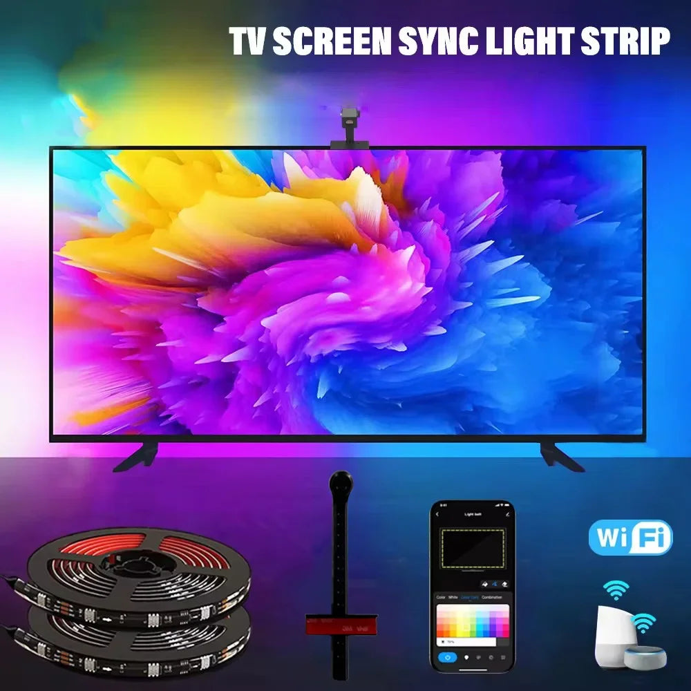 Immersion TV Backlights with Camera Smart Ambient TV Strip Light