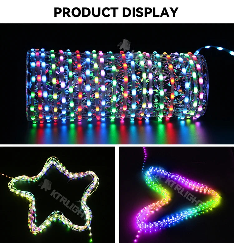 Transparent Wire 5V 3PIN WS2811 LED String Lights