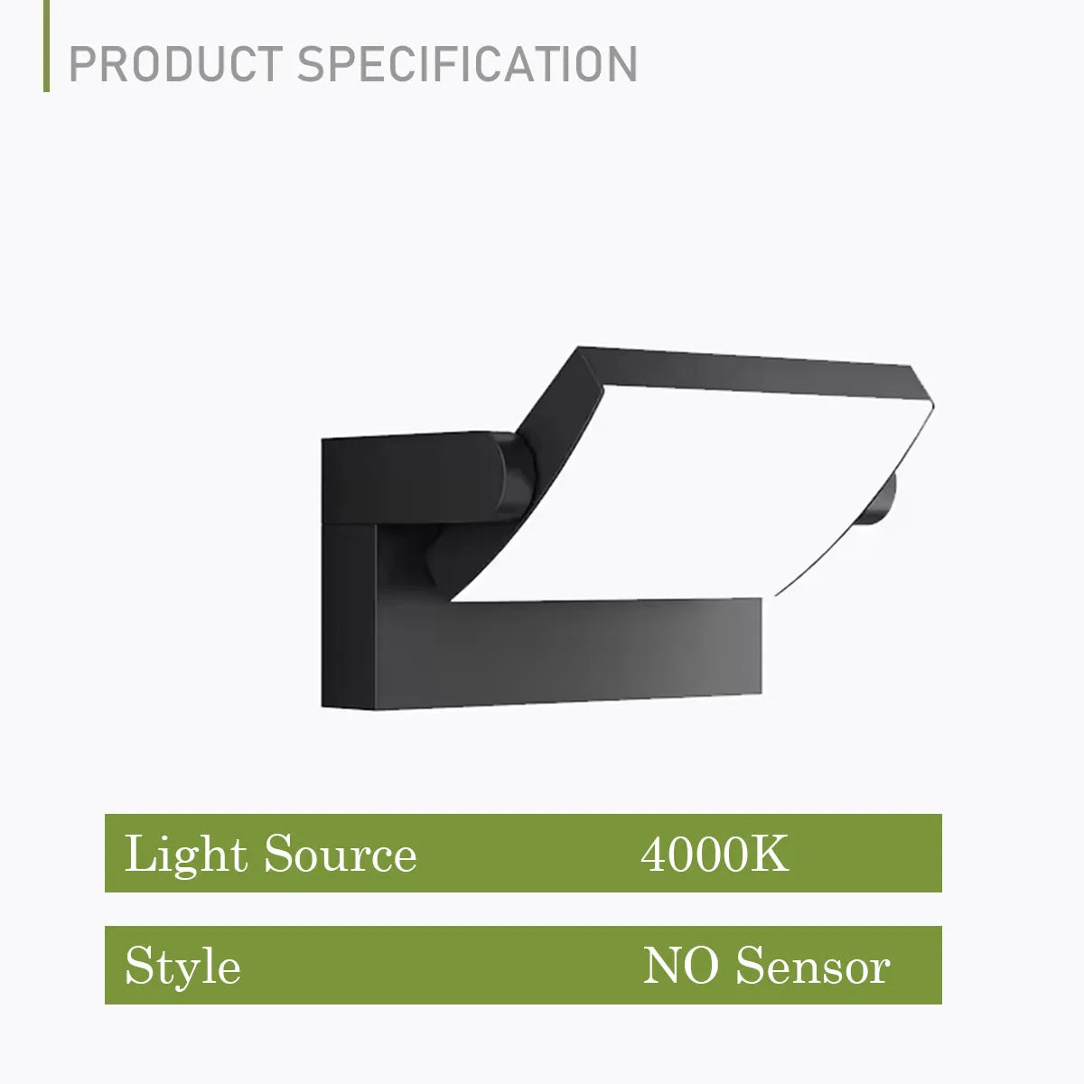 Motion Sensor Outdoor Wall Lamp IP65 Waterproof LED Porch