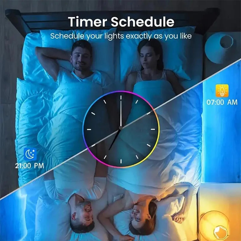 Bluetooth LED Strip Lights SMD 5050 RGB APP Remote Control