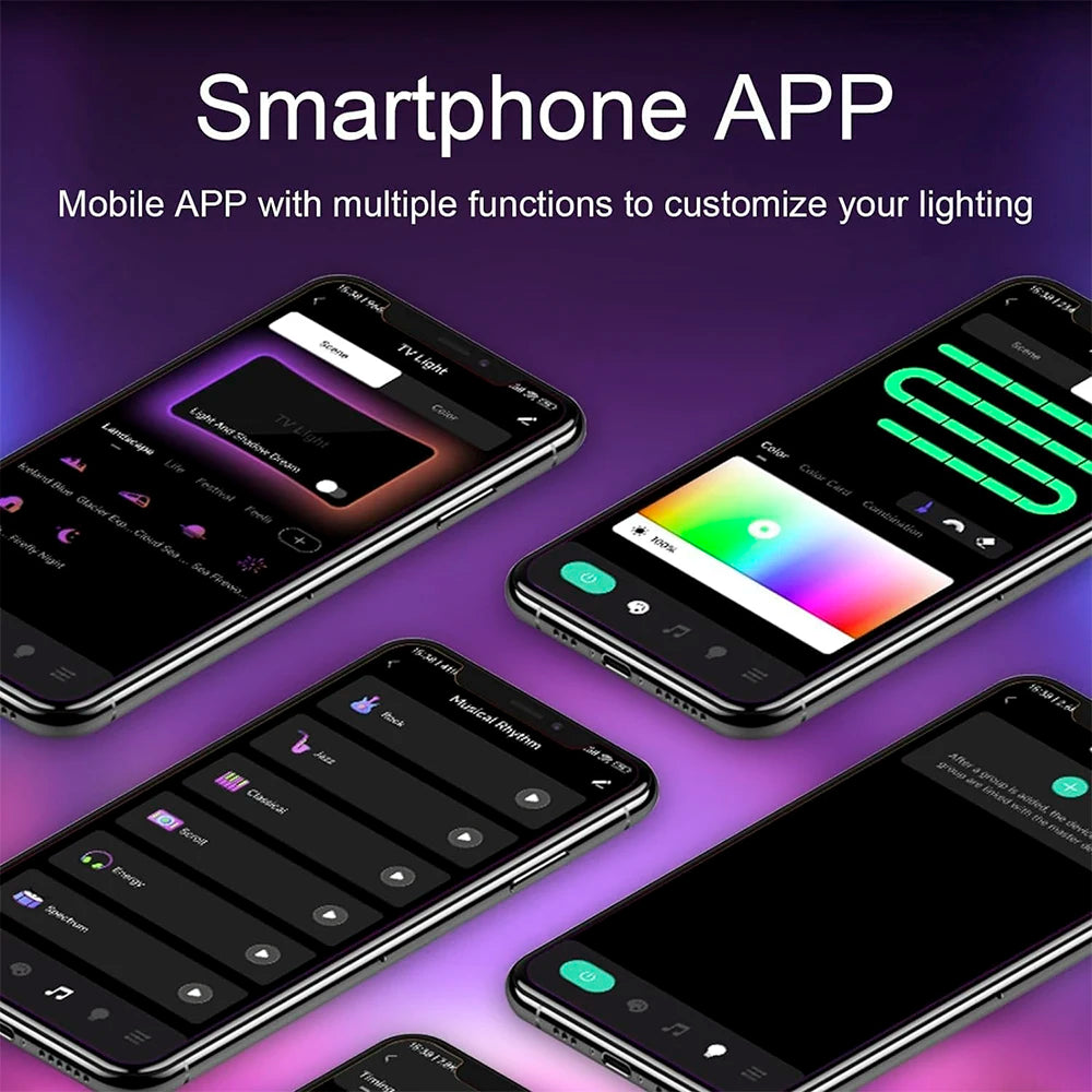 TV RGBIC LED Light Strip Camera TV Screen Synchronization