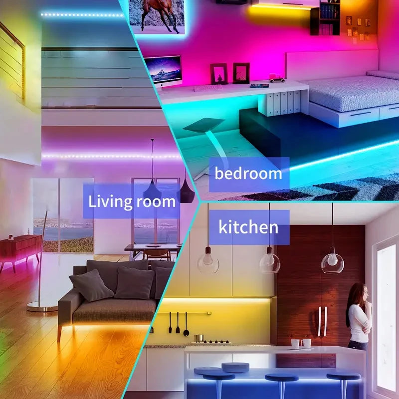5050 RGB LED strip light with 44 keys remote control light strip