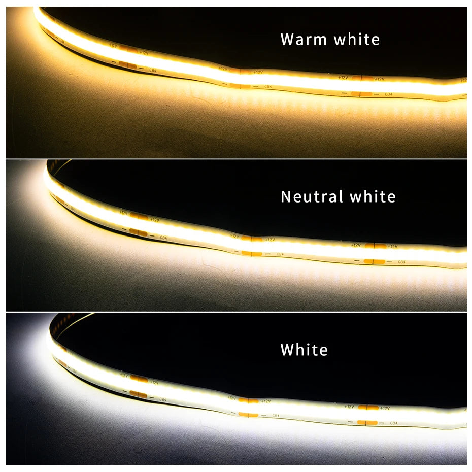 24V Under Cabinet Collection Display 320Leds COB LED Strip Light