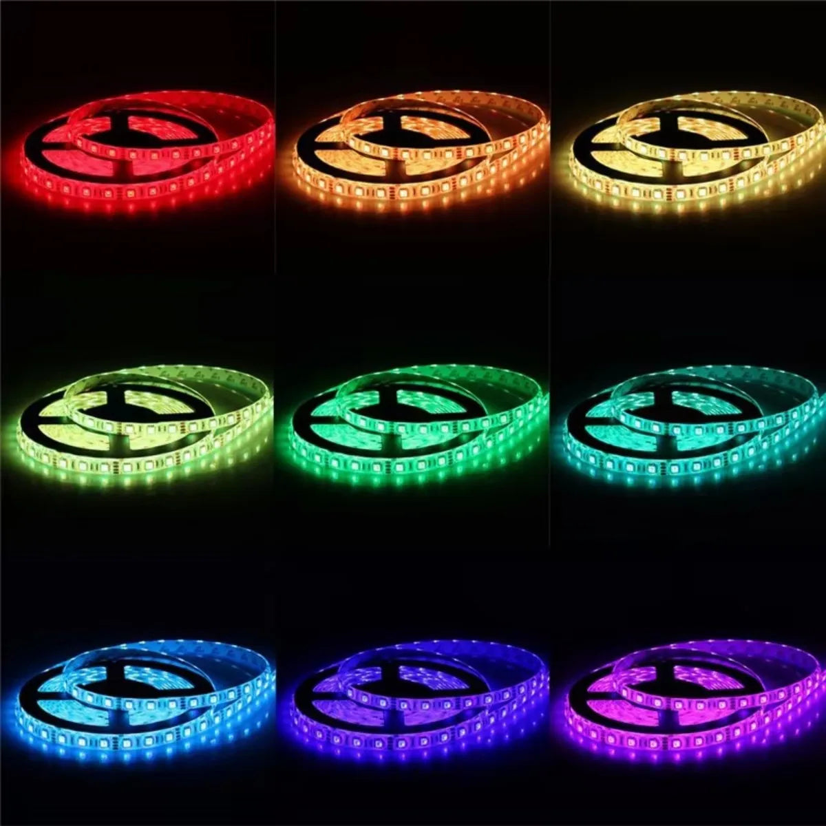 5050 RGB LED strip light with 44 keys remote control light strip