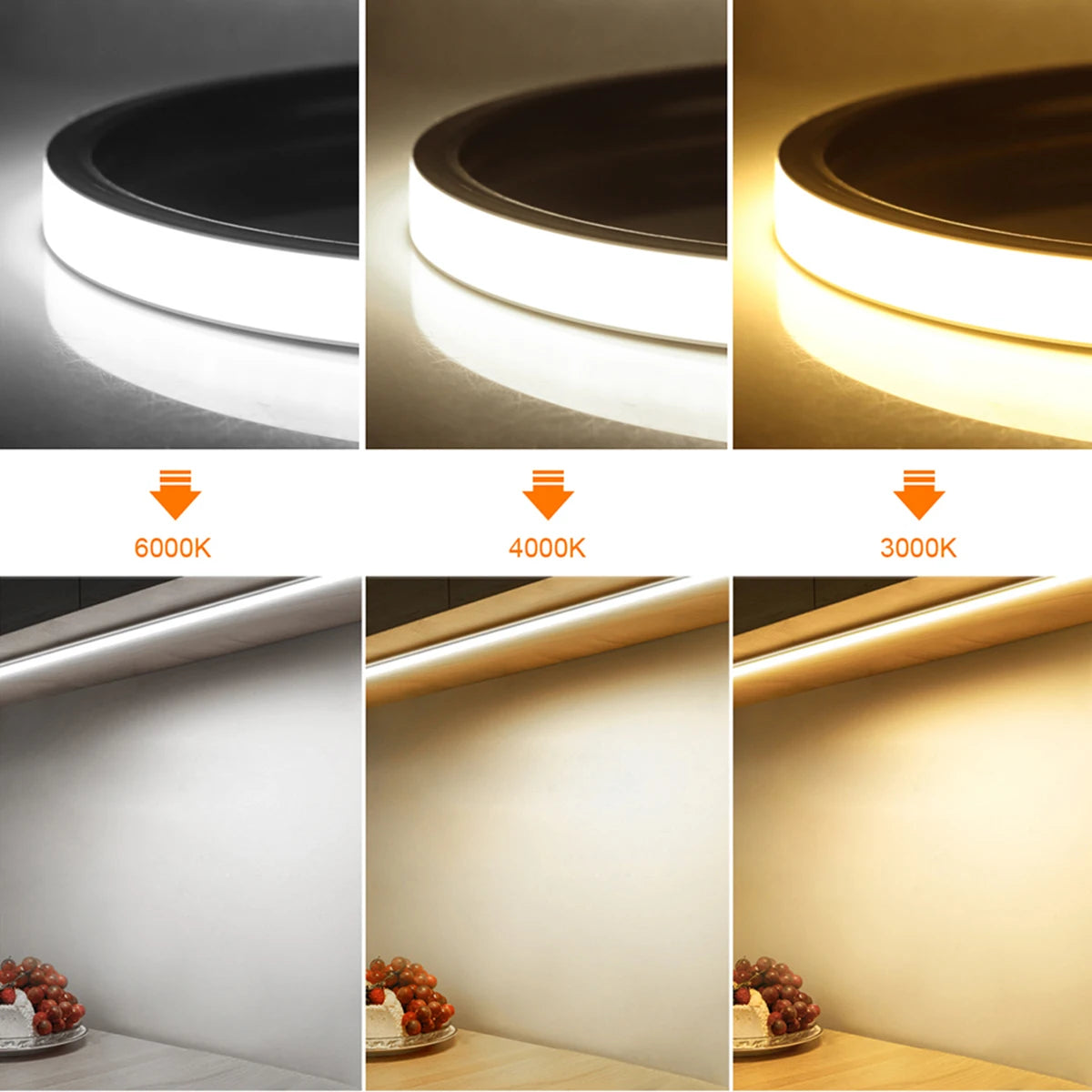 Smart PIR Motion Sensor Super Bright COB LED Strip Neon Light