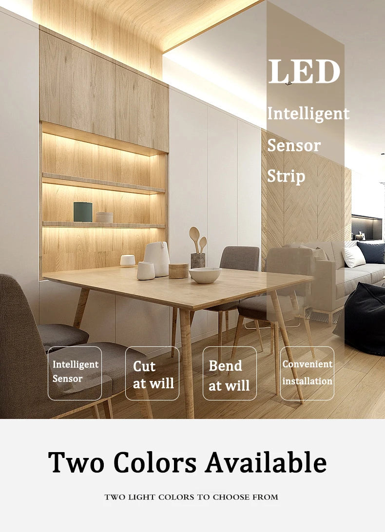 1M-5M LED Light Strip Motion Sensor LED Night Light