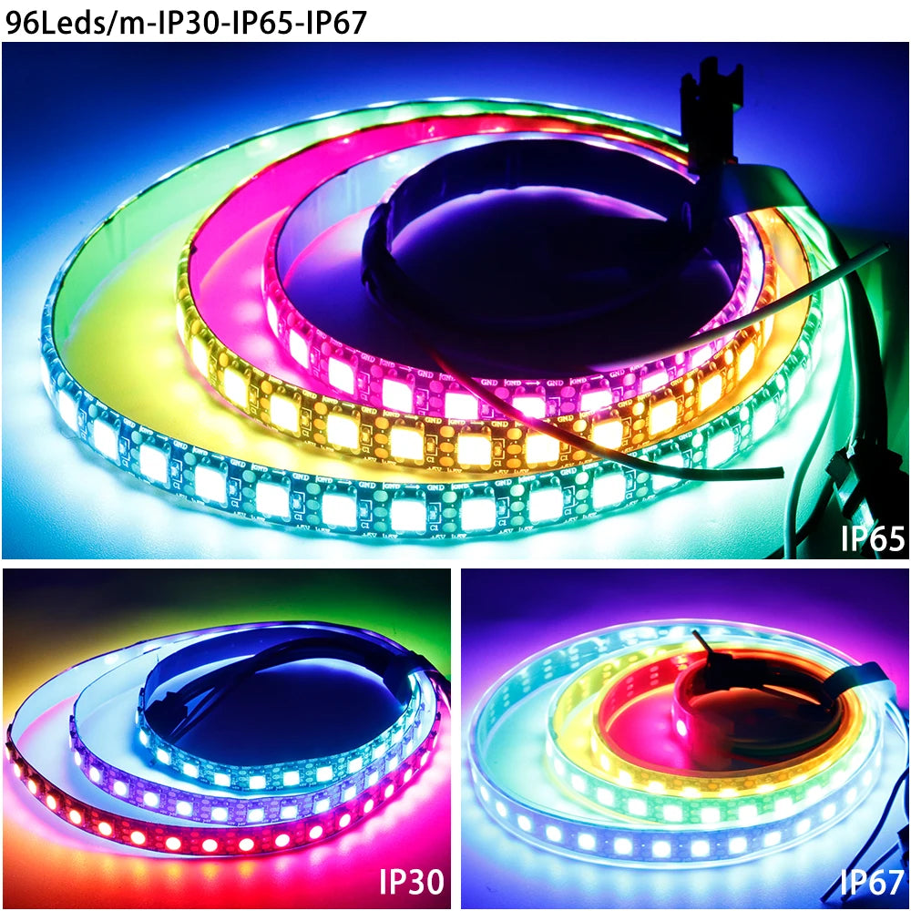WS2812B DC5V 30/60/74/96/144leds/m Led Strip light