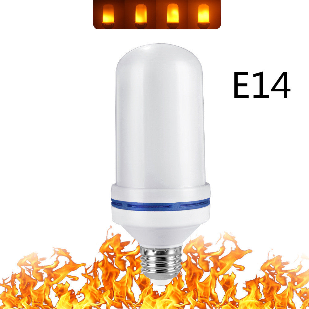 Simulation flame bulb LED flame light beating flame three gear light bar