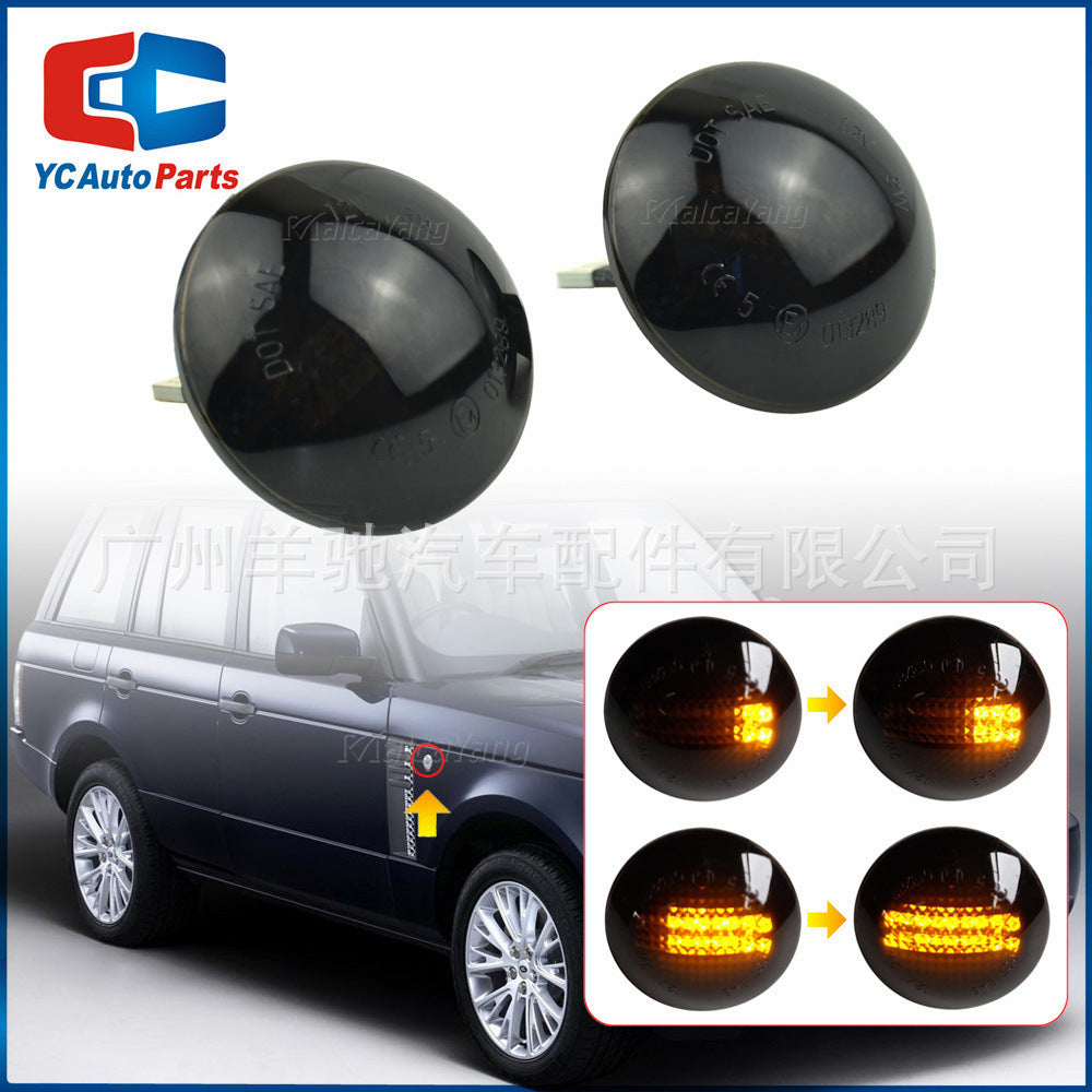 Dynamic LED Yellow Light Two Rows Of Lamp Beads Sidelight Fender Lights
