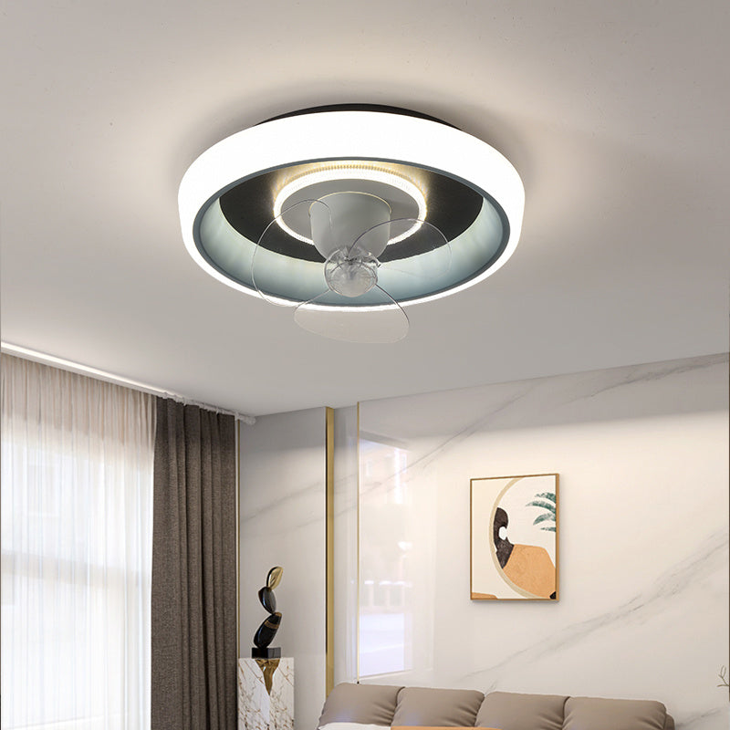 Household Simple Modern Intelligent Electric Fan Lamps And Lanterns
