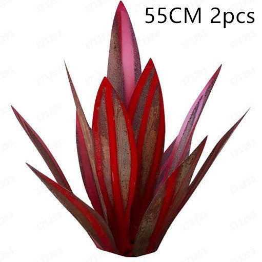 DIY Metal Art 9 Leaves Tequila Rustic Sculpture Rust Garden