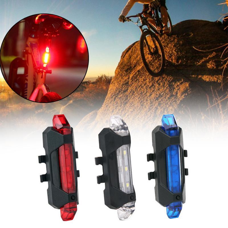 Bike Bicycle Light USB LED Rechargeable Safety Set