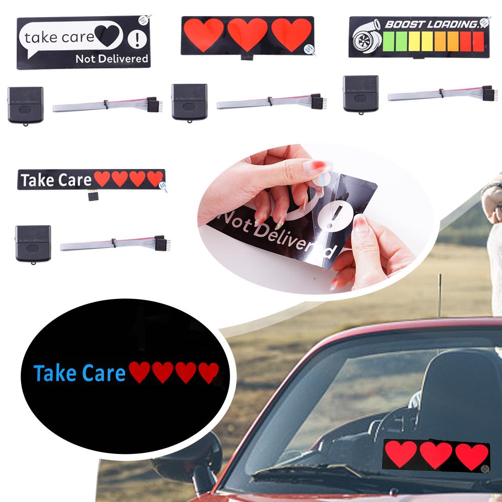 Wanted Car Windshield Glow Panel Electric Marker Lamp LED Decoration