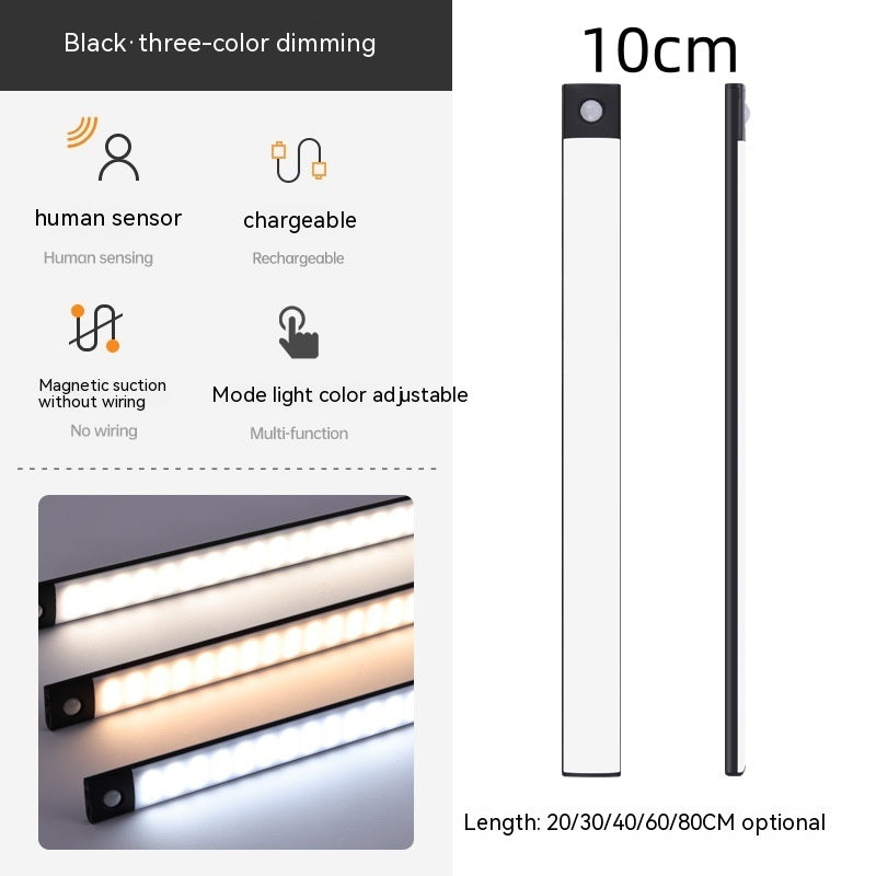 Smart Infrared Sensor Lamp Wireless Magnetic Long Cabinet Light