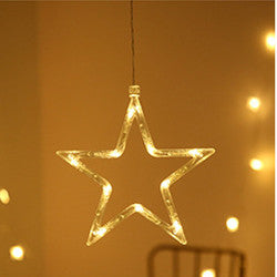 Star String Lights LED Christmas Curtain Lights Indoor Bedroom