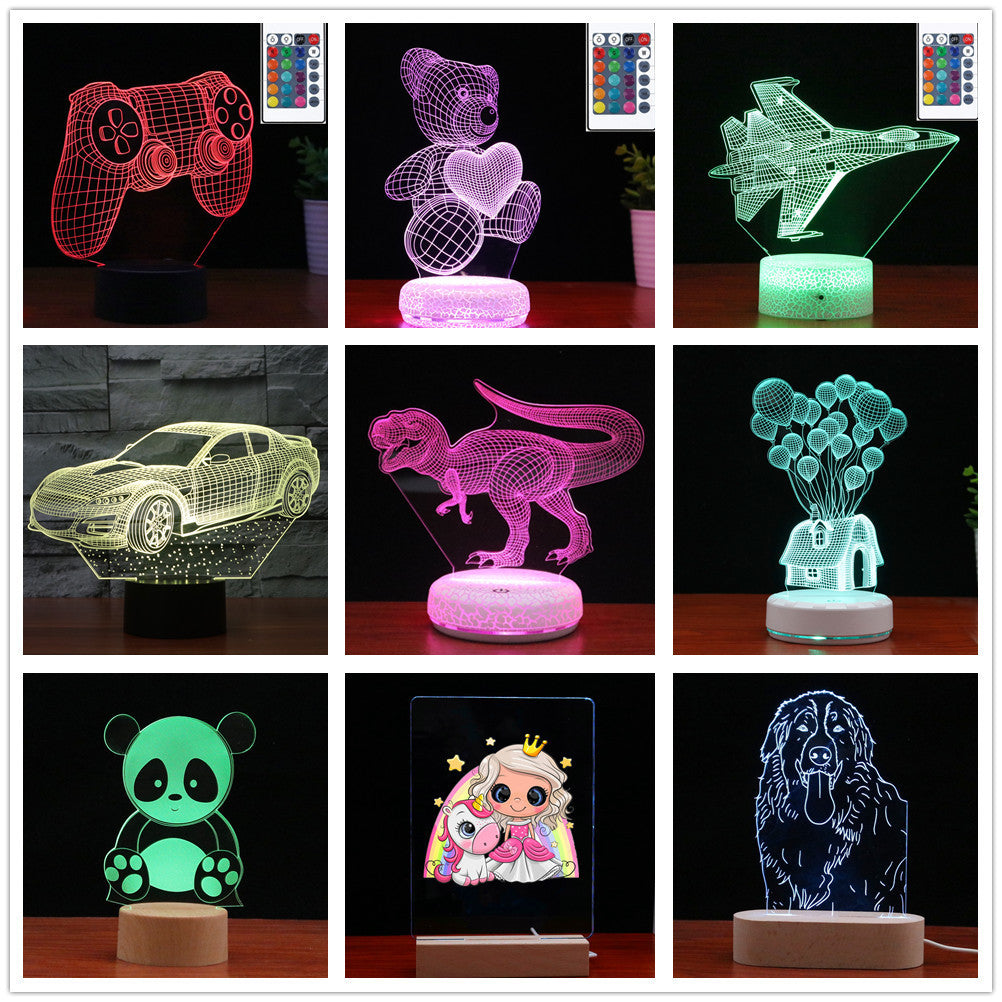 Abstract Colorful Touch LED3D Visual Light