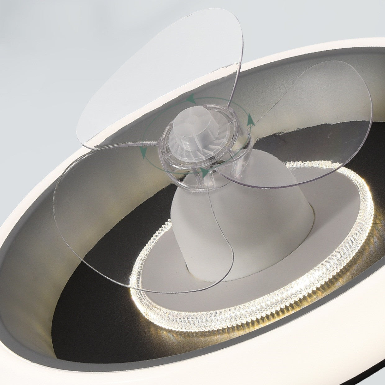 Household Simple Modern Intelligent Electric Fan Lamps And Lanterns
