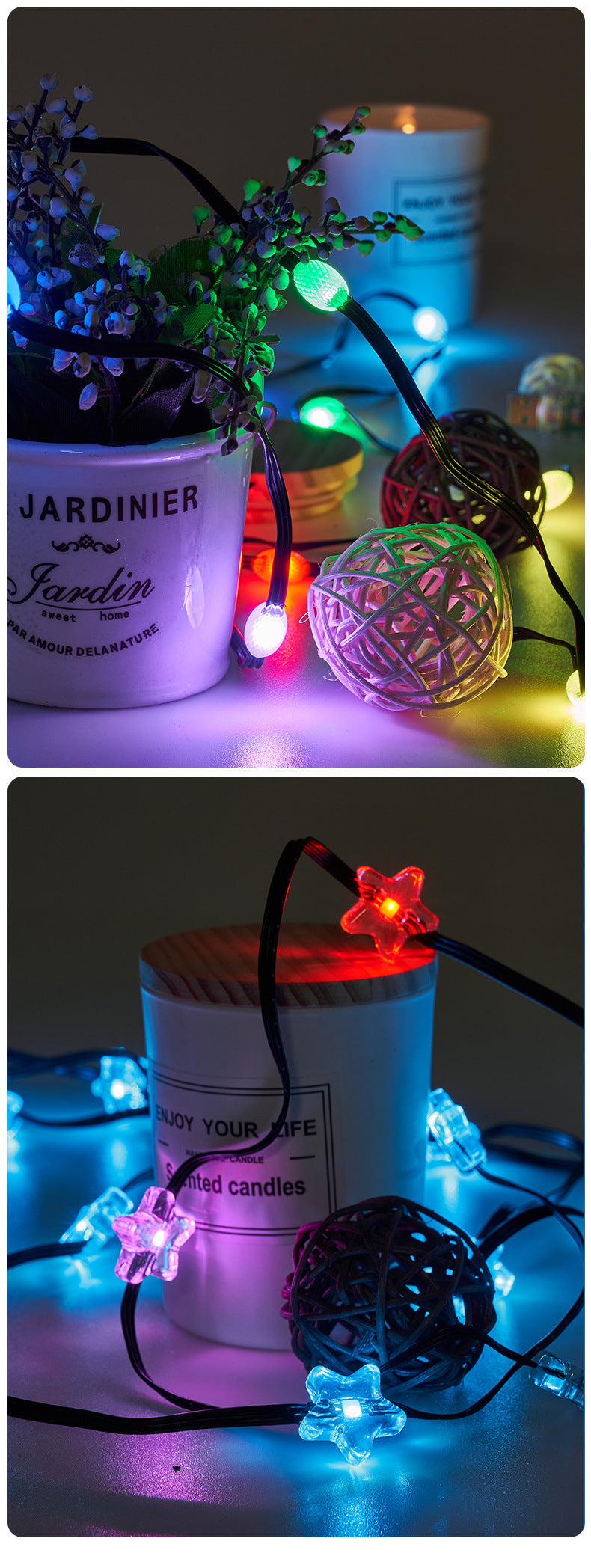 Led Magic Color Rubber-covered Wire Skewers Light