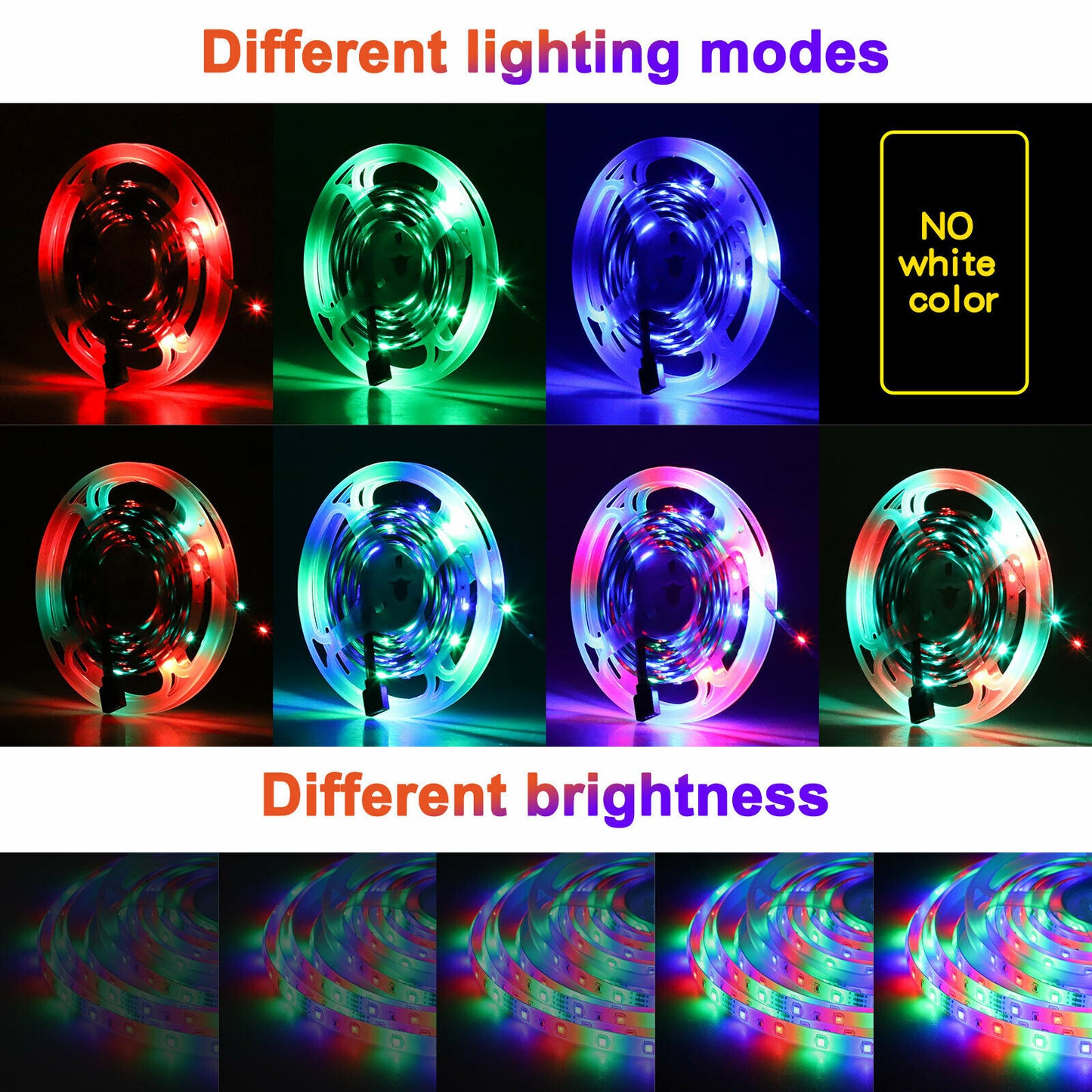 16.4FT RGB Flexible 300LED Strip Light SMD Remote Fairy Lights Room