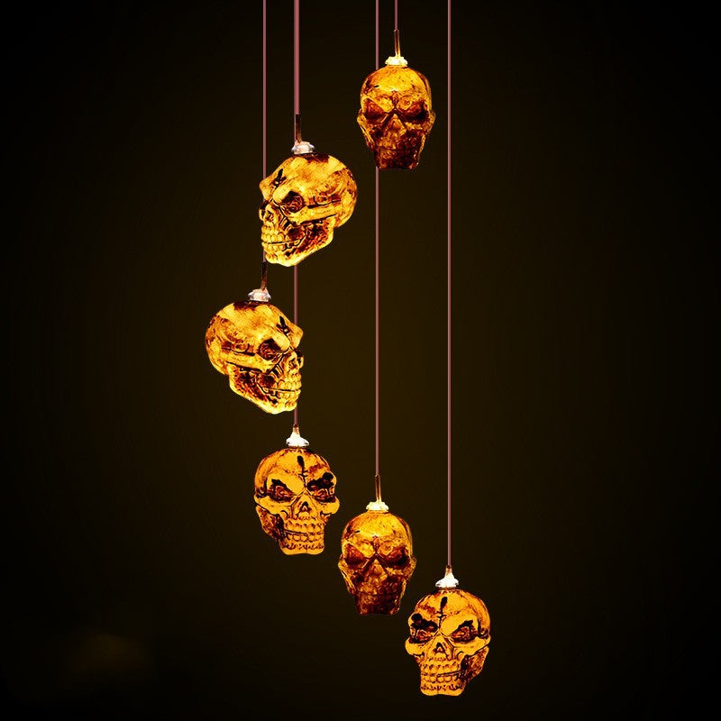 Solar Wind Chimes Halloween Horror Pumpkin Skull