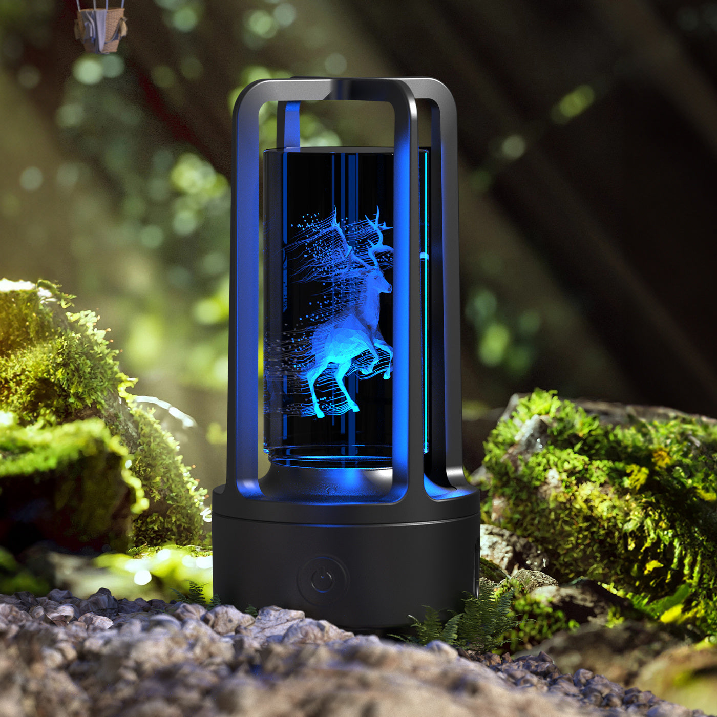 Creative 2 In 1 Audio Acrylic Crystal Lamp And Bluetooth Speaker