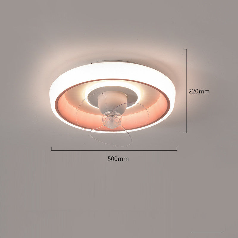 Household Simple Modern Intelligent Electric Fan Lamps And Lanterns