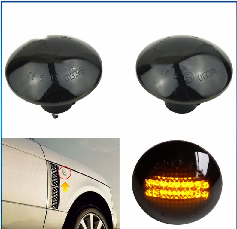 Dynamic LED Yellow Light Two Rows Of Lamp Beads Sidelight Fender Lights