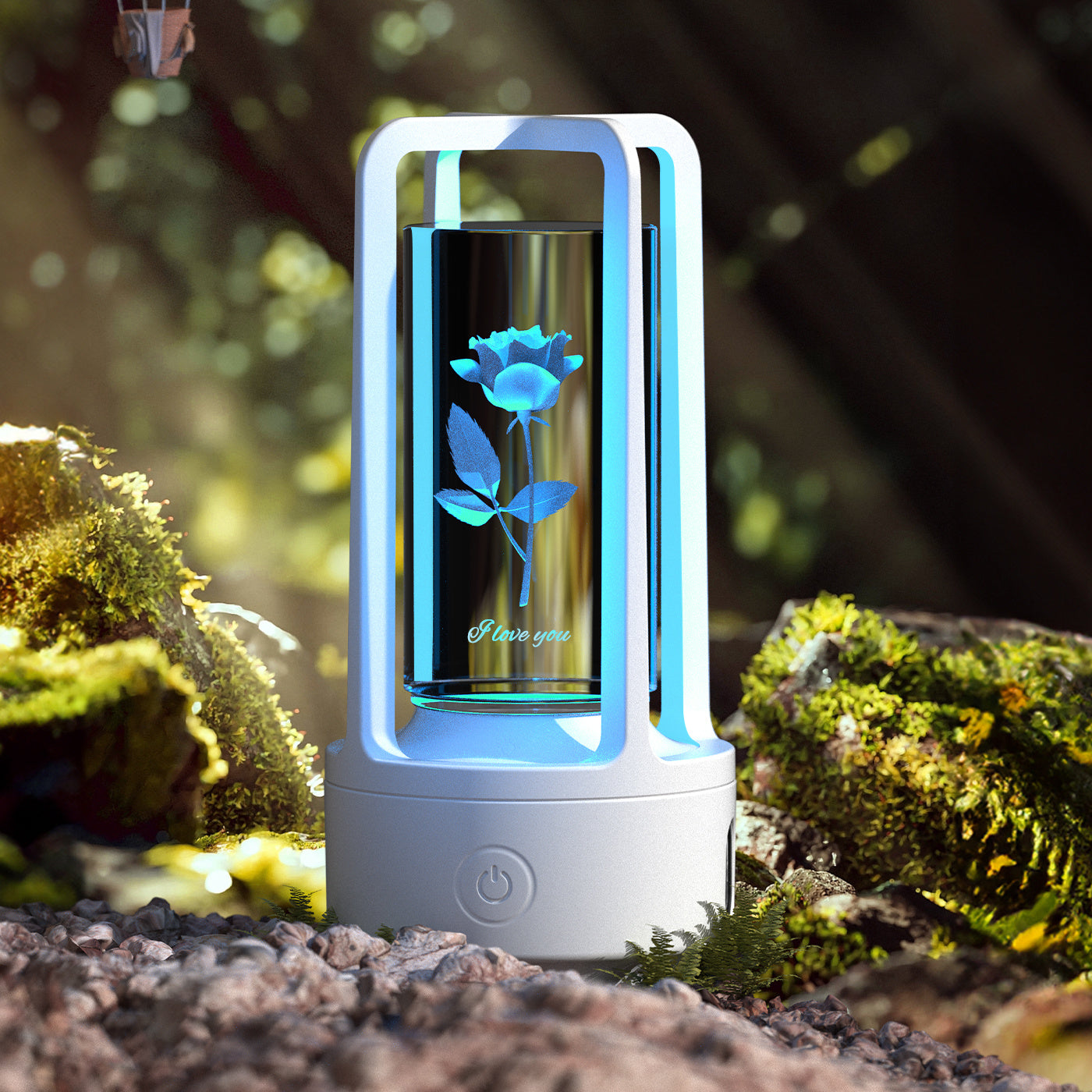 Creative 2 In 1 Audio Acrylic Crystal Lamp And Bluetooth Speaker