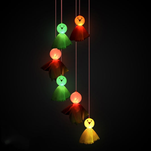 Solar Wind Chimes Halloween Horror Pumpkin Skull