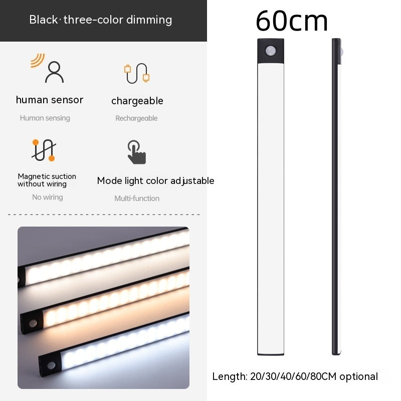 Smart Infrared Sensor Lamp Wireless Magnetic Long Cabinet Light