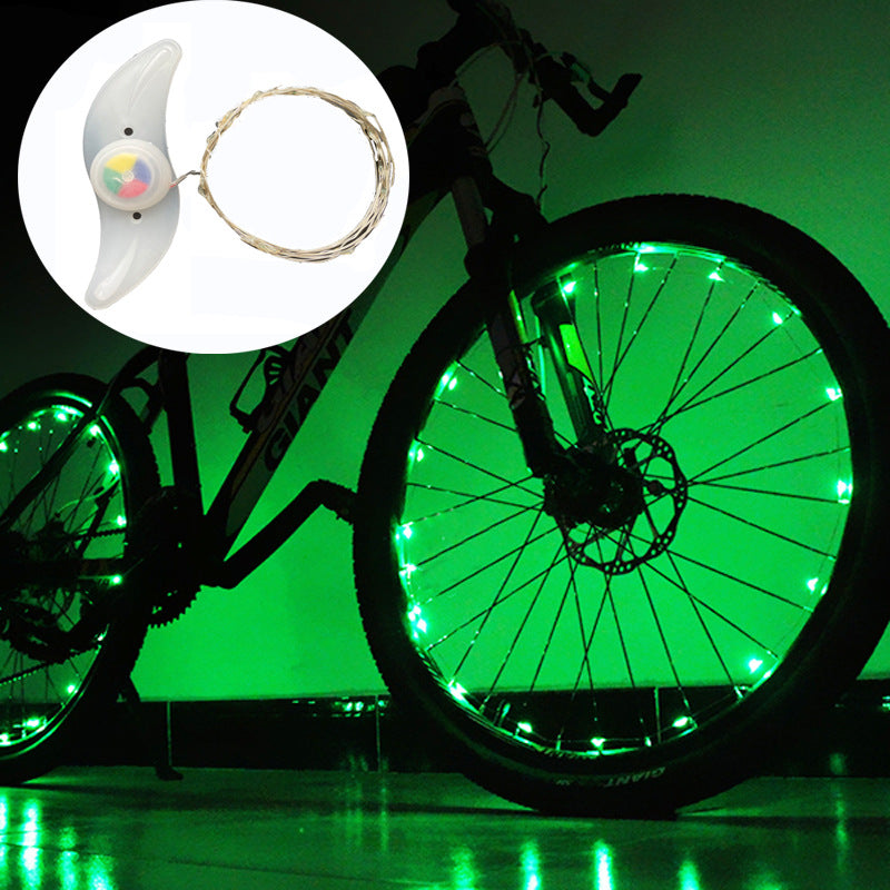 Super Cool Bicycle Led Hub Light Set Mountain Bike Rack Light