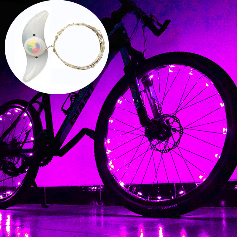 Super Cool Bicycle Led Hub Light Set Mountain Bike Rack Light