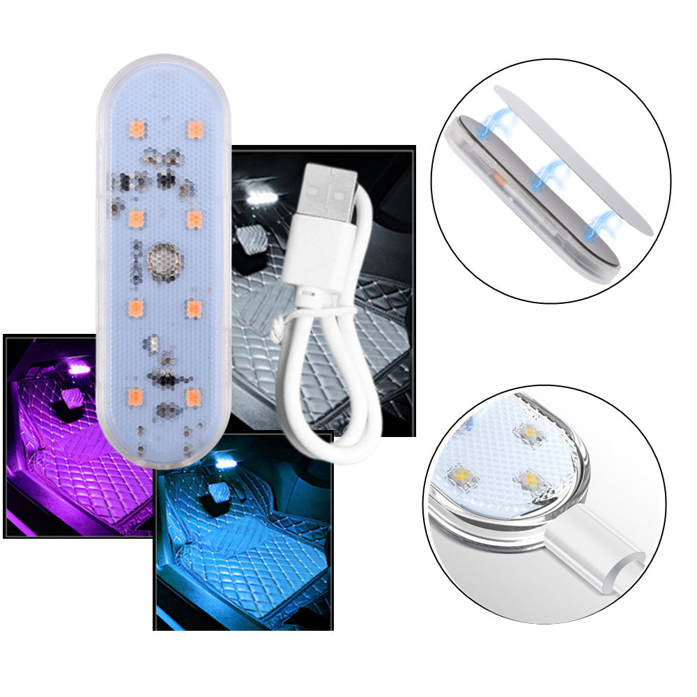 Car Induction USB Charging Atmosphere Lamp