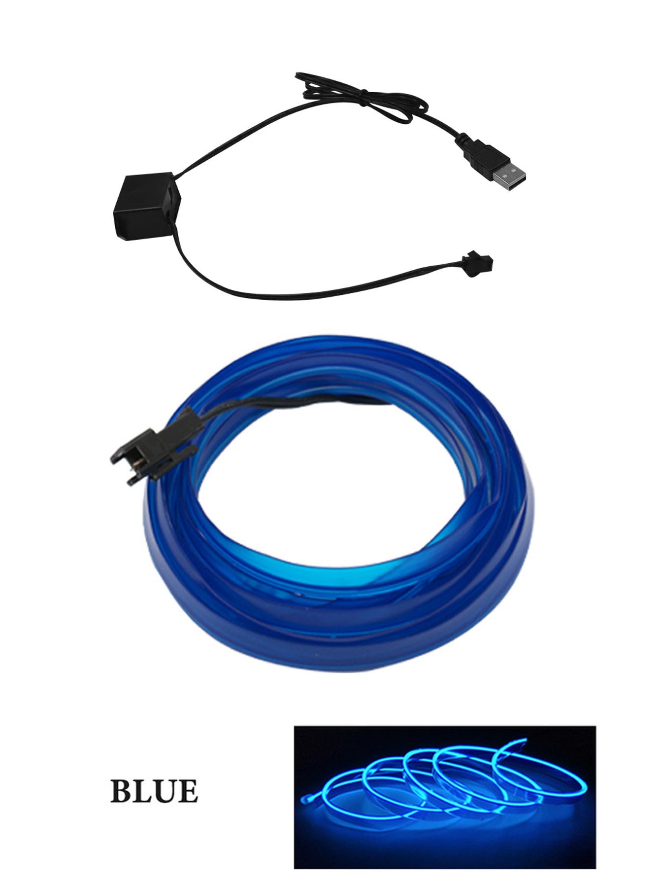 Car Led Decoration Cold Light Interior Modification Strip Car Light