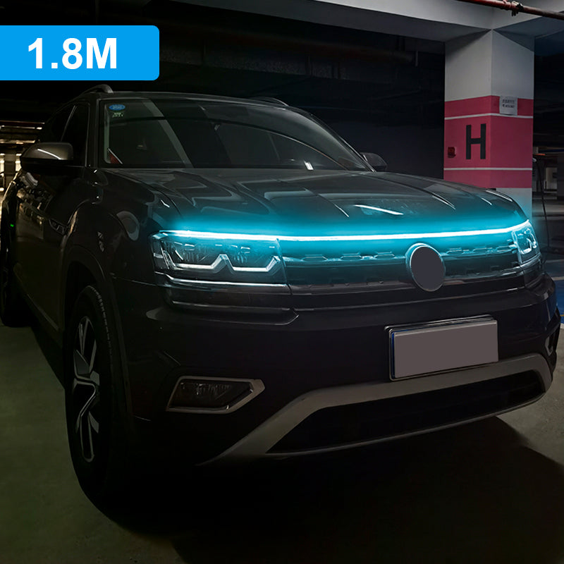 LED Daytime Running Light Scan Starting Car Hood Decorative Lights