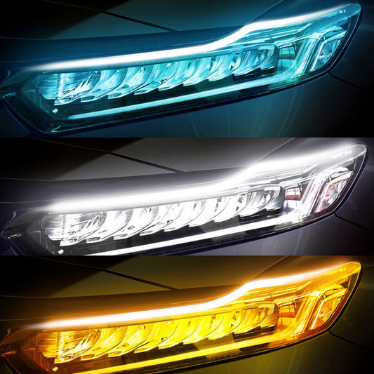 Ultra thin Light Guide Strip Two color LED Flowing Lamp