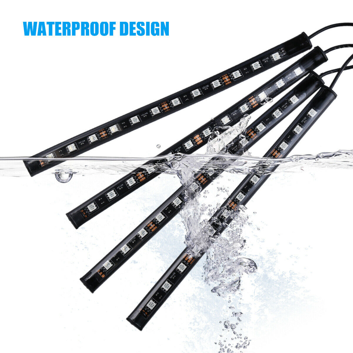 Auto LED RGB Interior Atmosphere Strip Light Decorative Foot Lamp