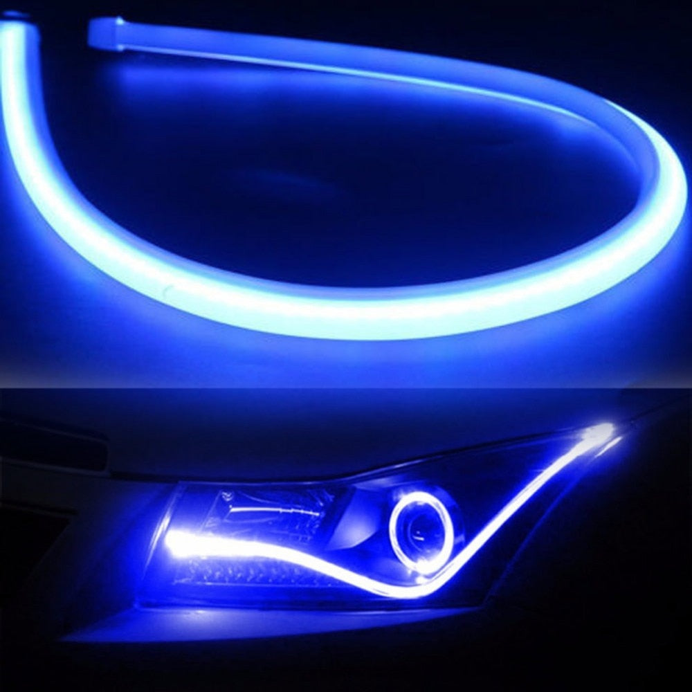 2 Pieces Flexible Car Soft Tube LED Strip Light Angel Eye Lamp