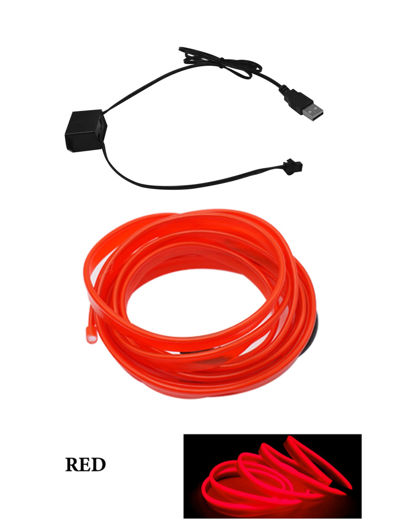 Car Led Decoration Cold Light Interior Modification Strip Car Light