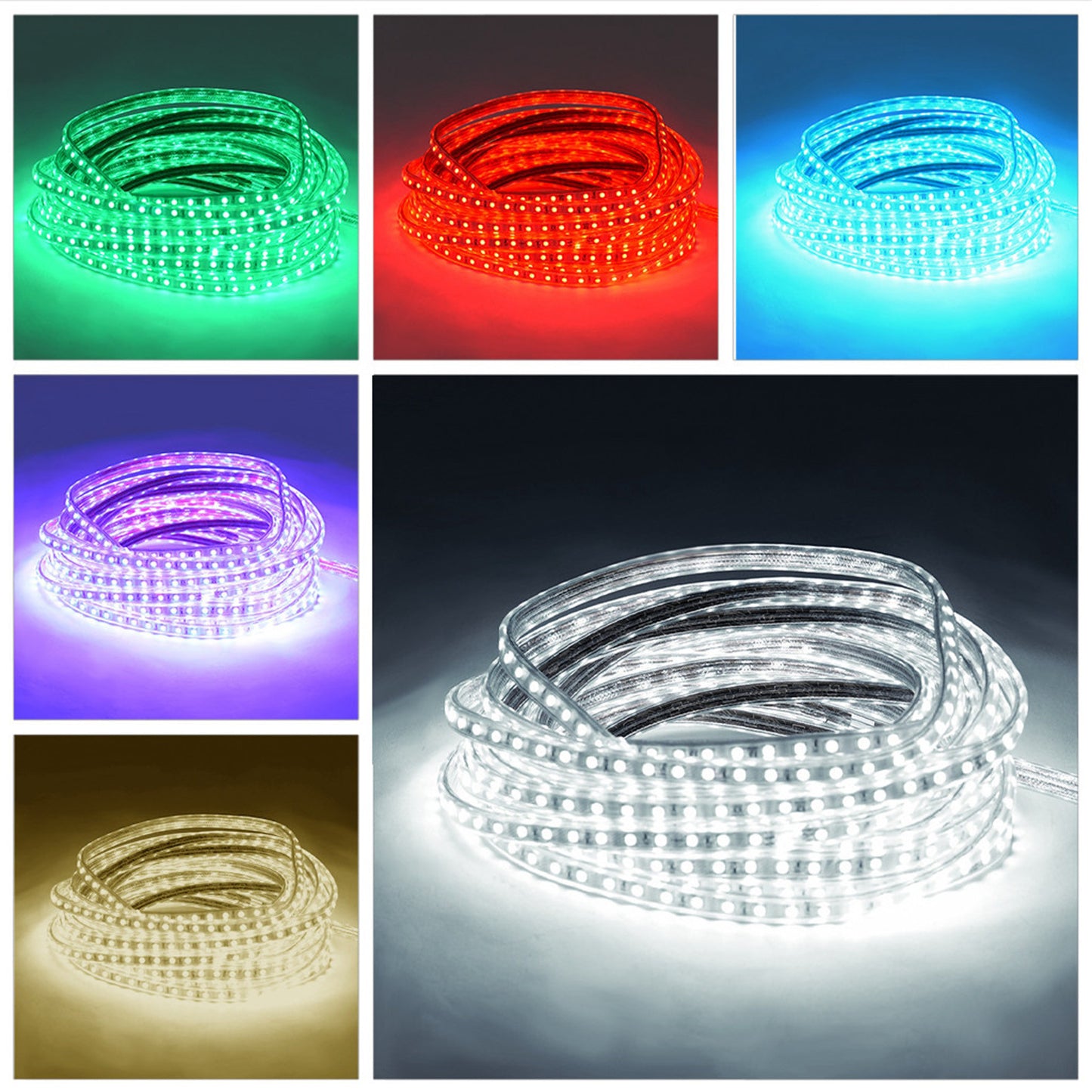 50' LED Rope Light 110V Party Home In/Outdoor Lighting 540 LED Light