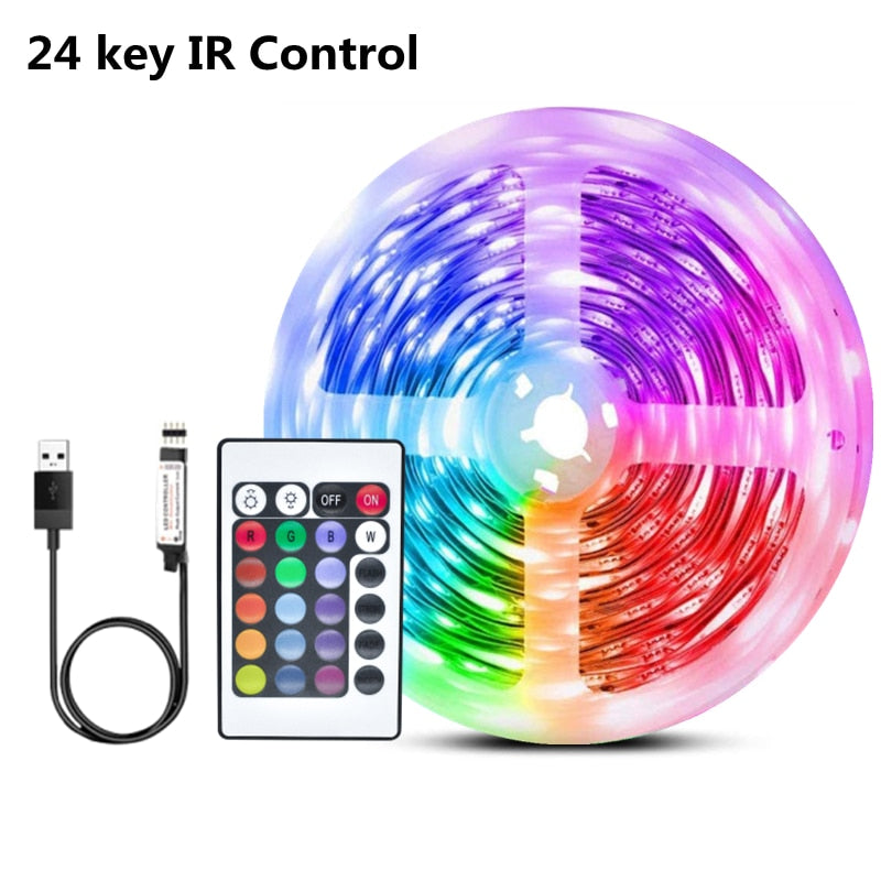 LED Strip Light 5050 RGB Bluetooth Remote Control Flexible