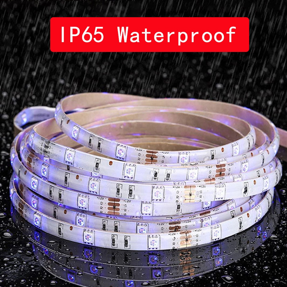 RGB LED Lights Strip 5V 3AA Battery Box Colorful