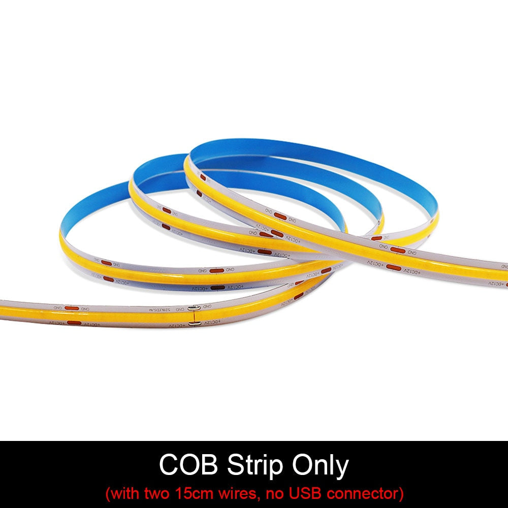 DC5V Dimmable Flexible COB Strip LED Tape
