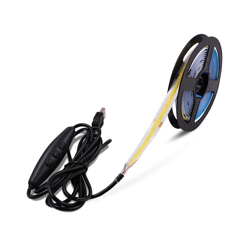 COB LED Strip with Dimmer USB Powered