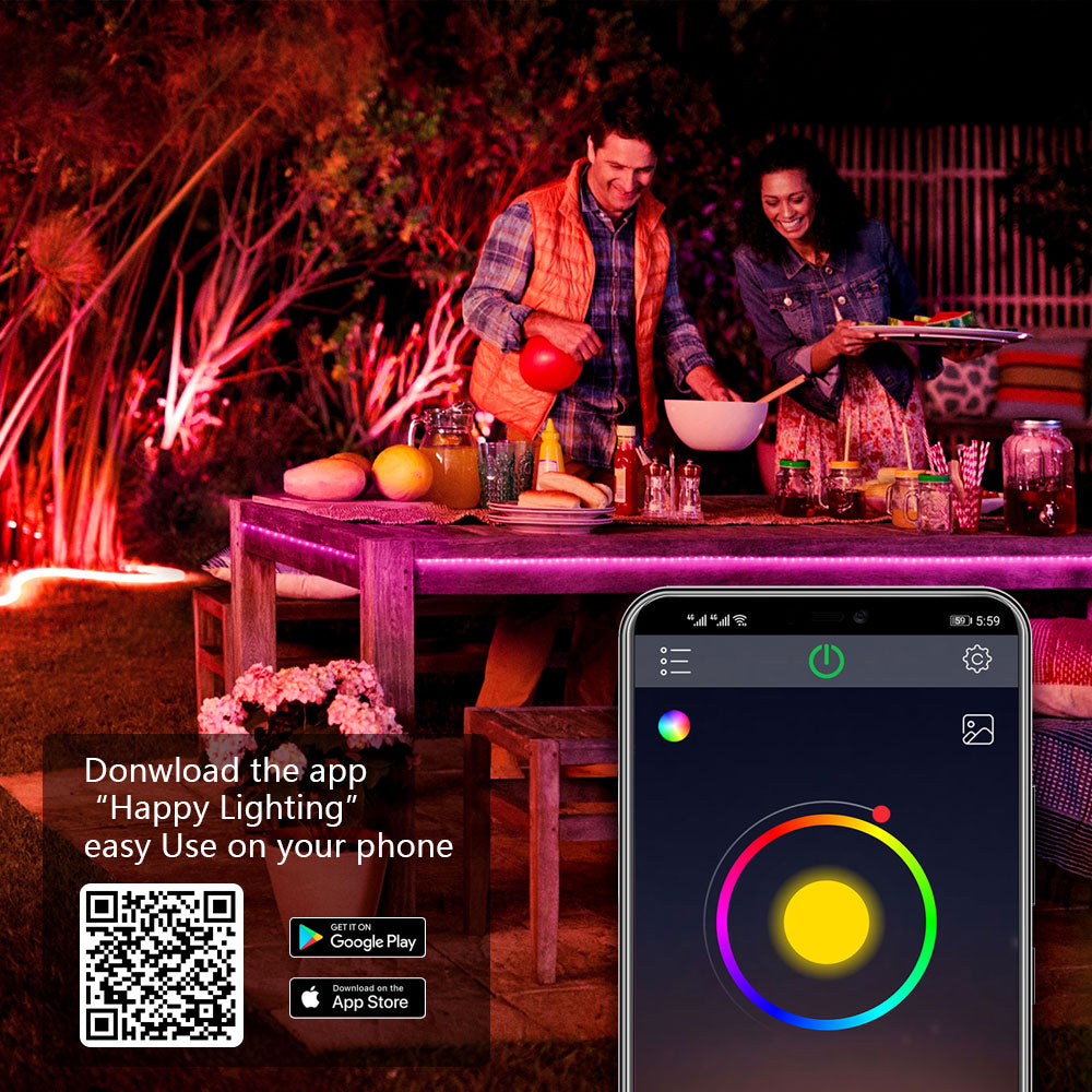 ColorRGB, LED RGB Strip Light, APP Control Color Changing