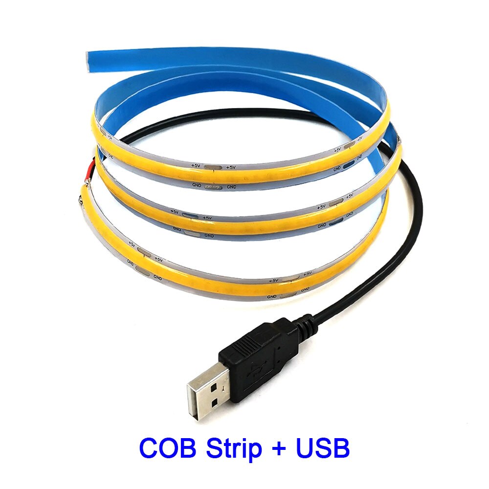 DC5V Dimmable Flexible COB Strip LED Tape