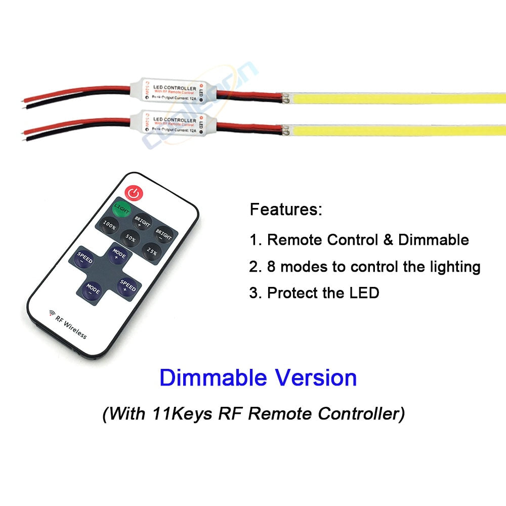 10pieces DC12V LED Light Strip COB Lamp