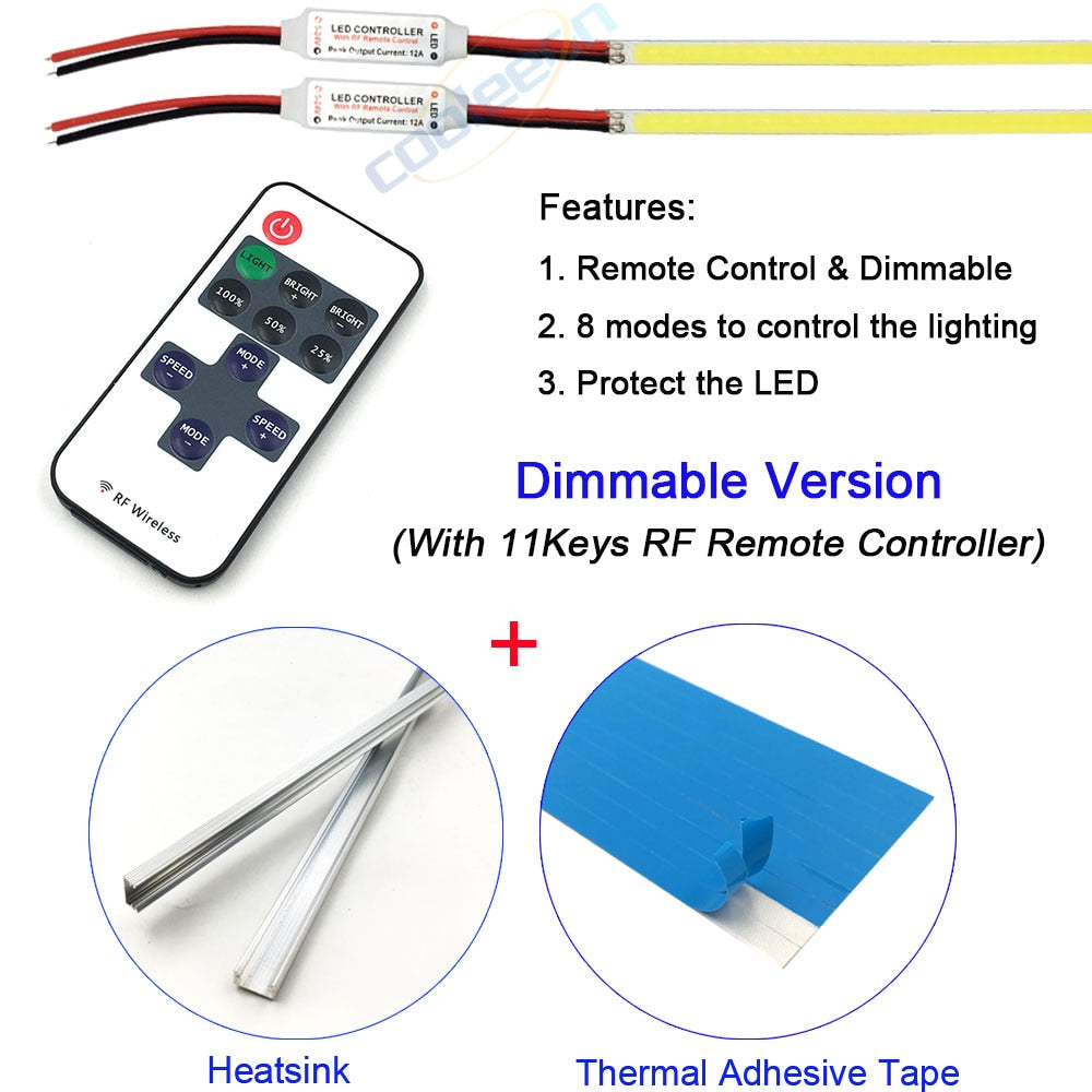 10pieces DC12V LED Light Strip COB Lamp