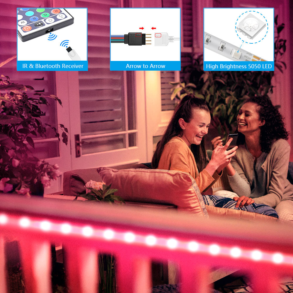 ColorRGB, LED RGB Strip Light, APP Control Color Changing
