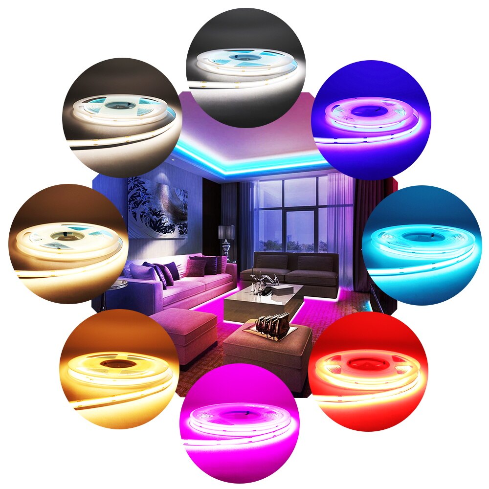 DC5V Dimmable Flexible COB Strip LED Tape
